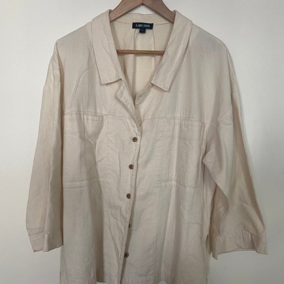 ILANA KOHN MAPES SHIRT - SMALL IN NATURAL - Picture 3 of 3
